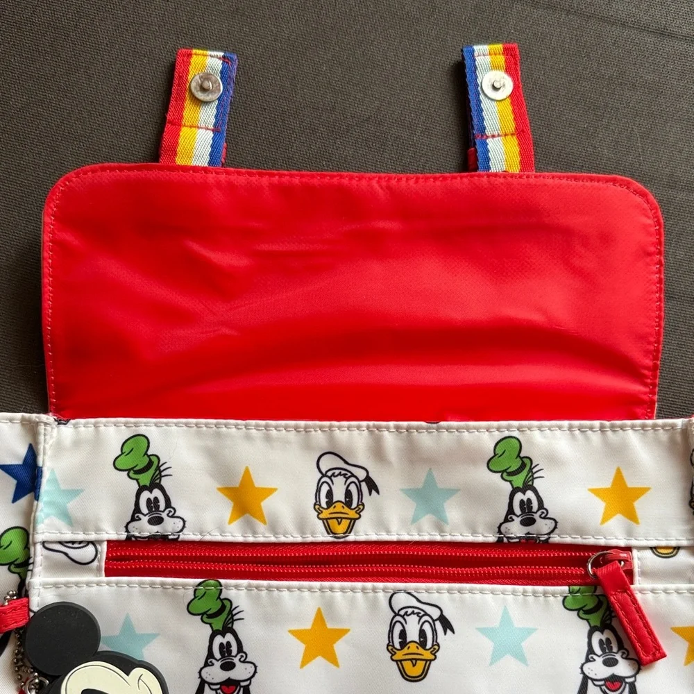 Disney Rainbow Stars Character Backpack in White, Red, Blue, Yellow - Picture 4 of 6